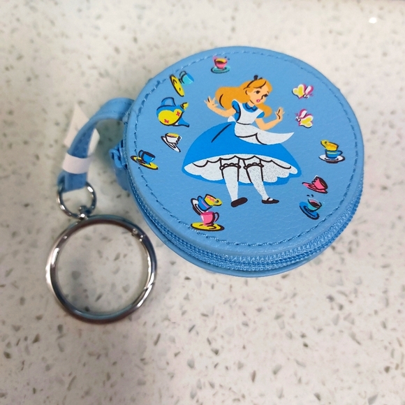 Vera Bradley Disney Alice in Wonderland tea cup bag charm key ring NWT - Picture 1 of 4